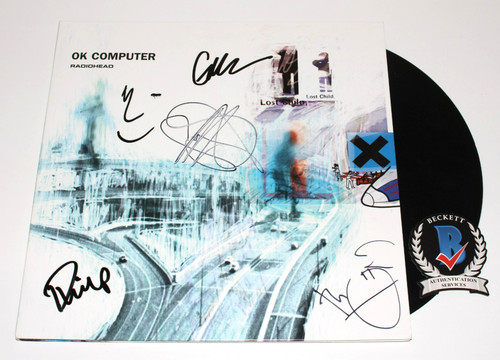 Radiohead band signed ok - radiohead, 'ok